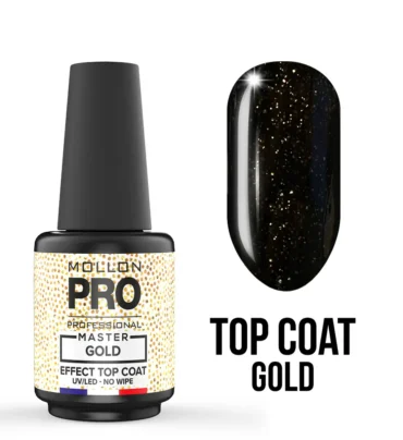 Effekt Top Coat mit goldenen Partikeln, Master Gold