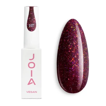 Burgundy Gel Lack mit Glitzer Joia Vegan