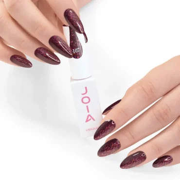 Burgundy Gel Lack mit Glitzer Joia Vegan