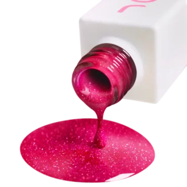 Fuchsia Neon Gellack mit Glitzer JOIA vegan