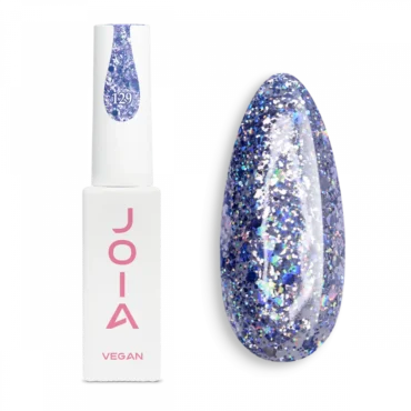 Blauer Gellack mit Glitzer JOIA vegan 129