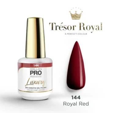 Rotes UV Nagellack von Mollon Pro, Kollektion Tresor Royal