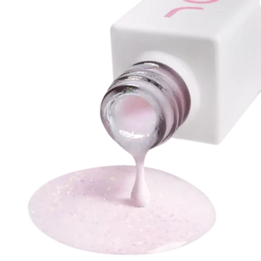 rosa silberner Polygel, Aufbaugel Polyliquid Gel