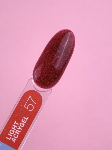 UV Builder Gel Light Acrygel, reflection 57 rot