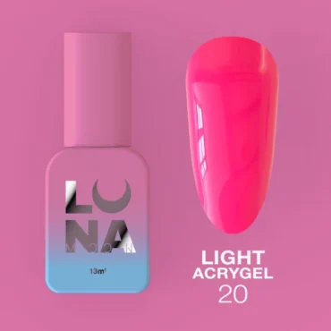 UV Builder Gel Light Acrygel, 20 neon pink