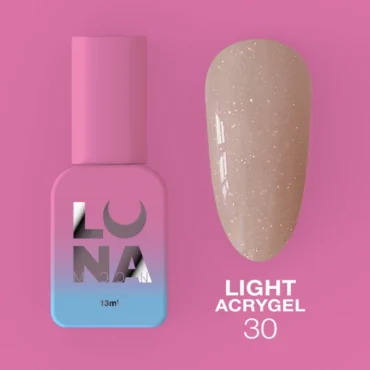 UV Builder Gel Light Acrygel, 30 Glitzer Braun