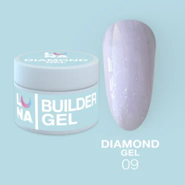 UV Builder Gel mit Glitzern, Diamond lila