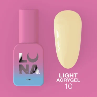 UV Builder Gel Light Acrygel, pastell gelb