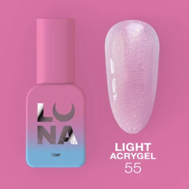 UV Builder Gel Light Acrygel, 55 lila glitzer