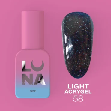 UV Builder Gel Light Acrygel, reflection 58 purpur