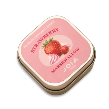 Massage Spa Handkerze Erdbeer Marshmallow JOIA vegan, 65 ml – Bild 2