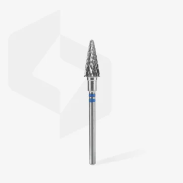 Hartmetall-Nagelfräser für Linkshänder Kegel Blau EXPERT Kopfdurchmesser 6 mm / 14 mm – Bild 2