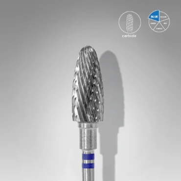 Hartmetall-Nagelfräser für Linkshänder maisblau EXPERT Kopfdurchmesser 6 mm / 14 mm