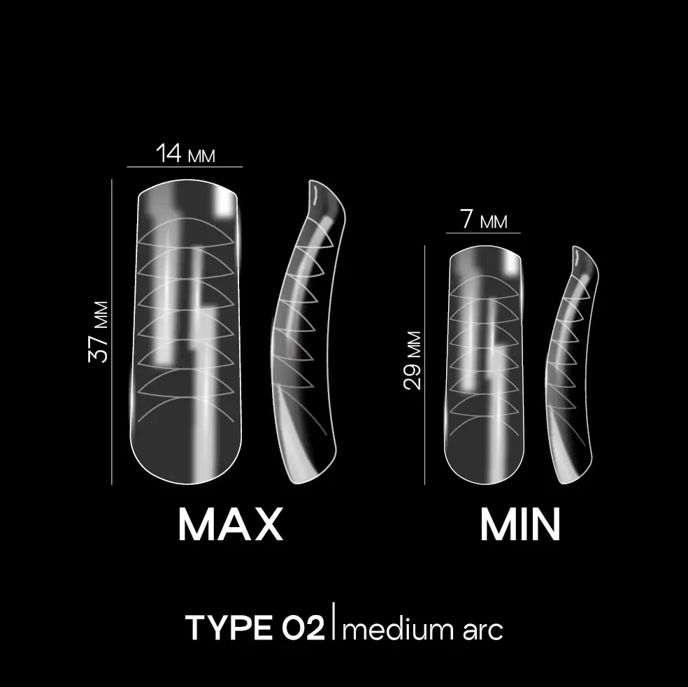 ADORE Dual Nail Forms Typ 2, 120 Stück – Ansicht 2