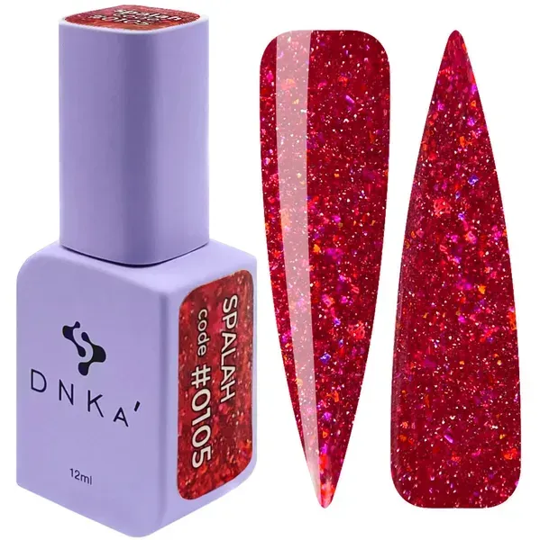 COLOR GEL POLISH "DNKa", 12 ml #0105 FLASH