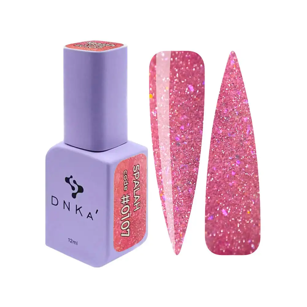 COLOR GEL POLISH "DNKa", 12 ml #0107 FLASH