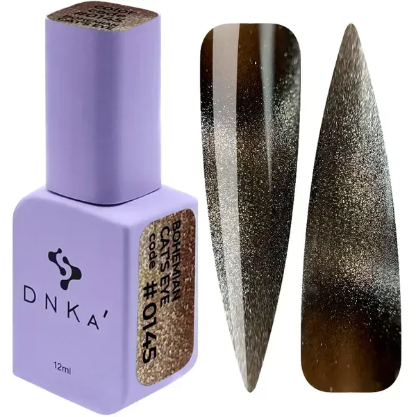 COLOR GEL POLISH "DNKa", 12 ml #0145 Cat's Eye