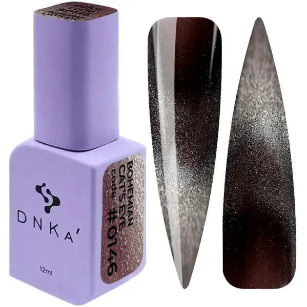 COLOR GEL POLISH "DNKa", 12 ml #0146 Cat's Eye
