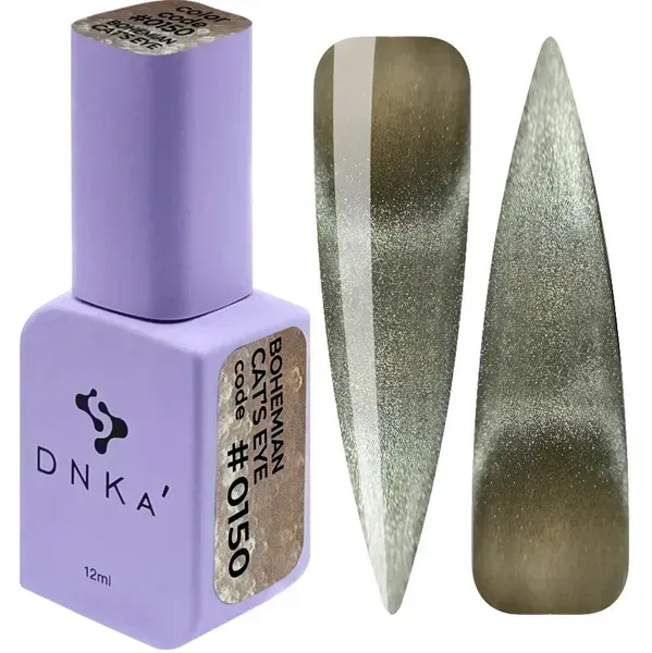 COLOR GEL POLISH "DNKa", 12 ml #0150 Cat's Eye