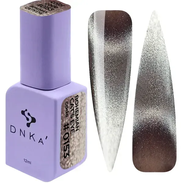 COLOR GEL POLISH "DNKa", 12 ml #0153 Cat's Eye