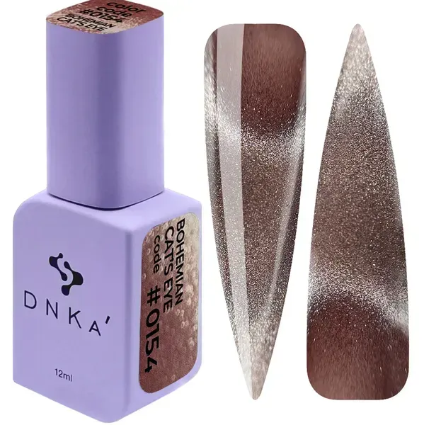 COLOR GEL POLISH "DNKa", 12 ml #0154 Cat's Eye