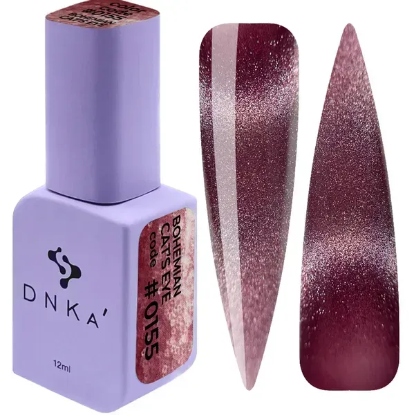 COLOR GEL POLISH "DNKa", 12 ml #0155 Cat's Eye