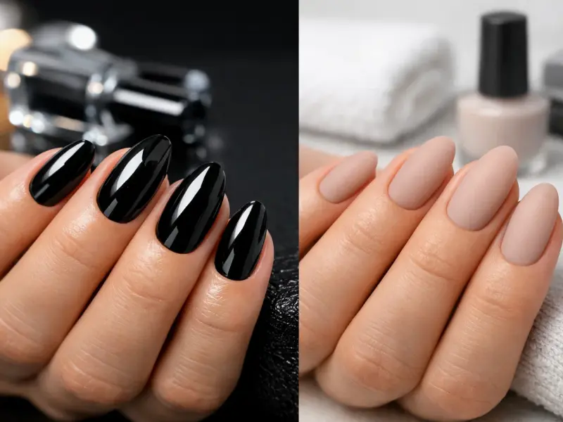 Glänzender oder matter Top Coat photo