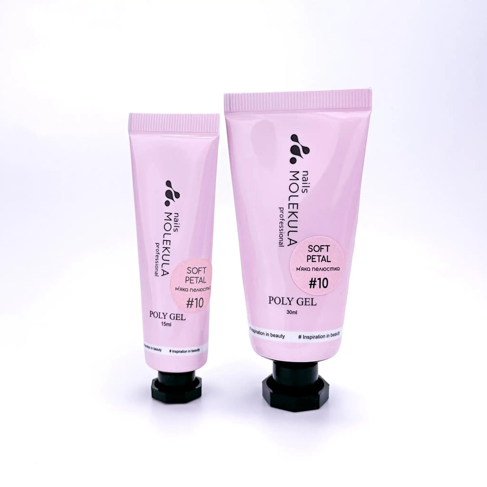 Molekula Polygel Soft Petal 10 Acrylgel in 15 ml und 30 ml für professionelle Nagelmodellage