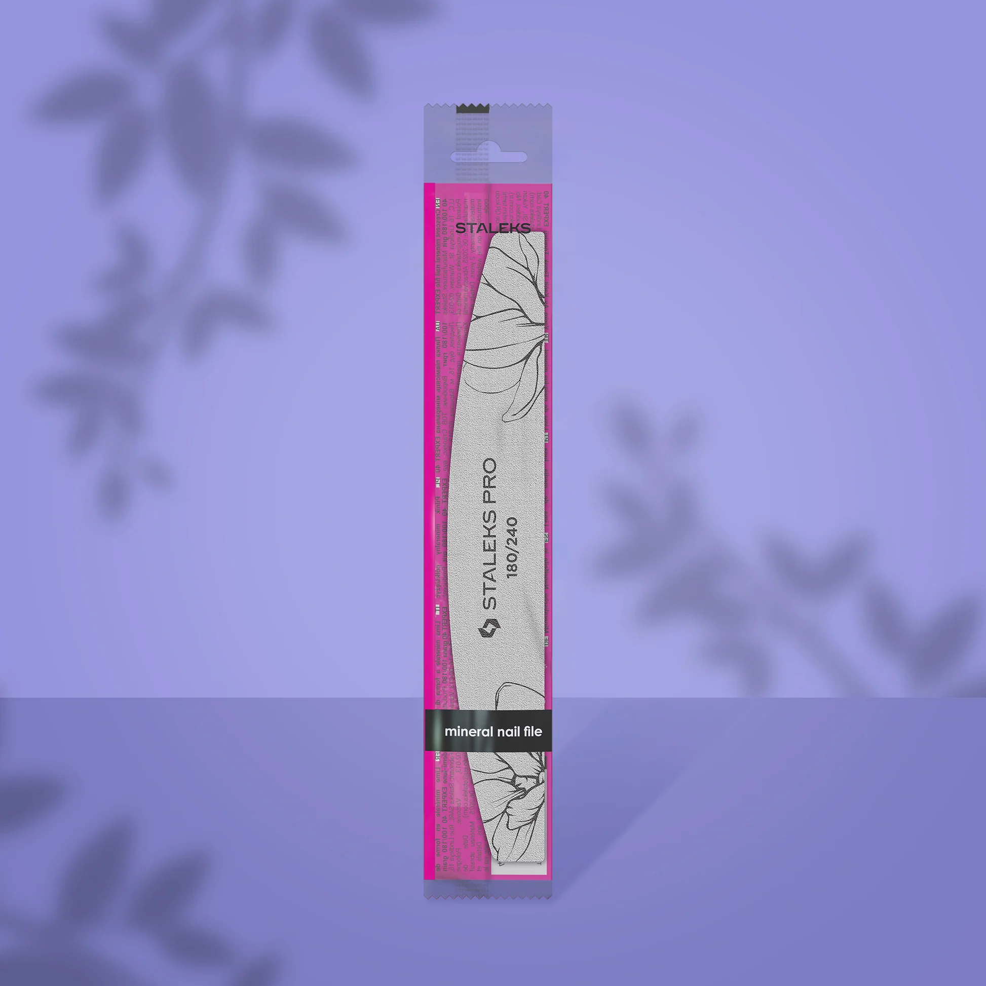 STALEKS EXPERT 40 Halbmond Nagelfeile 150/240 Grit weiß professionelle Einweg Nagelfeile für Maniküre und Pediküre