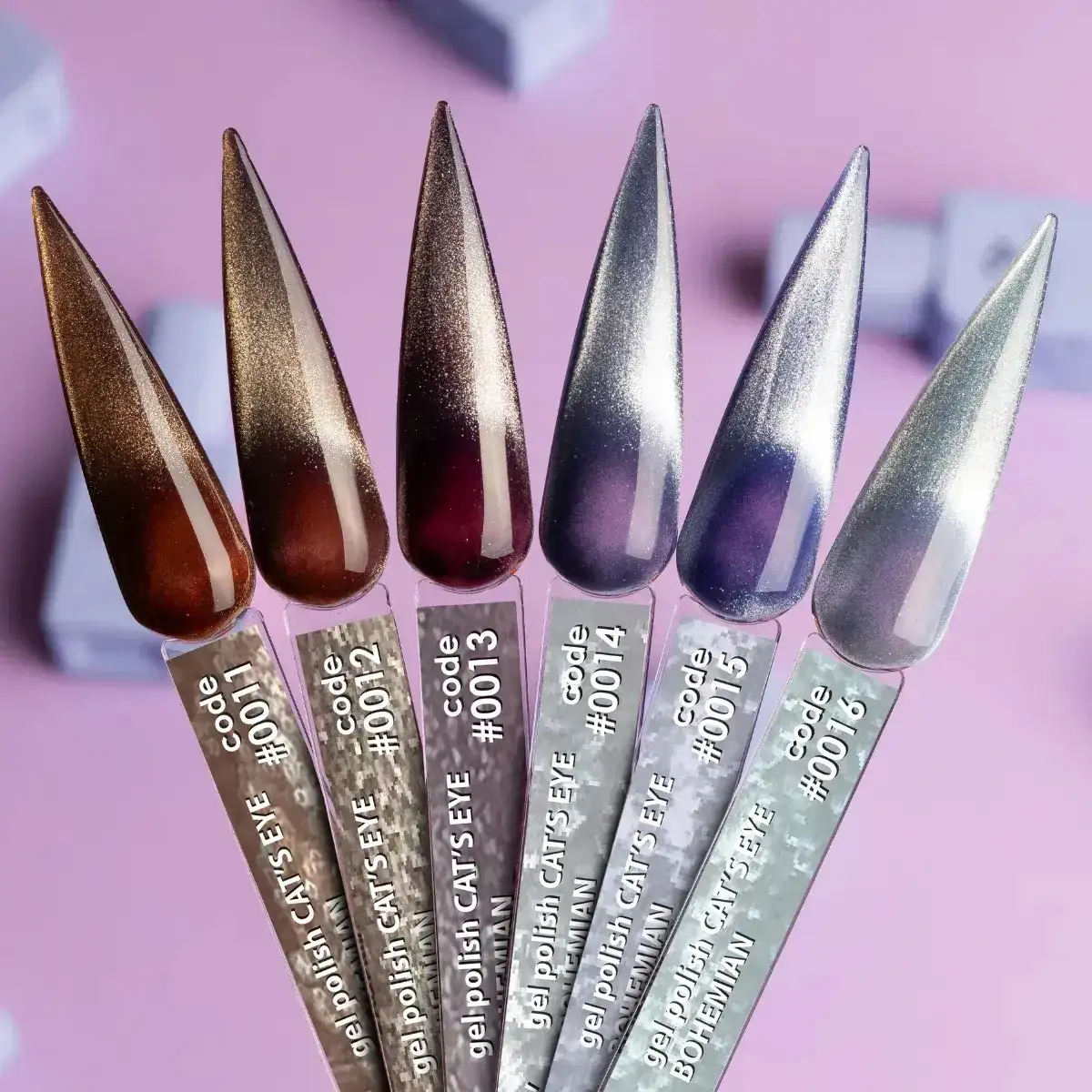 COLOR GEL POLISH CAT`S EYE "DNKa", 12 ml #0012 BOHEMIAN – Bild 3