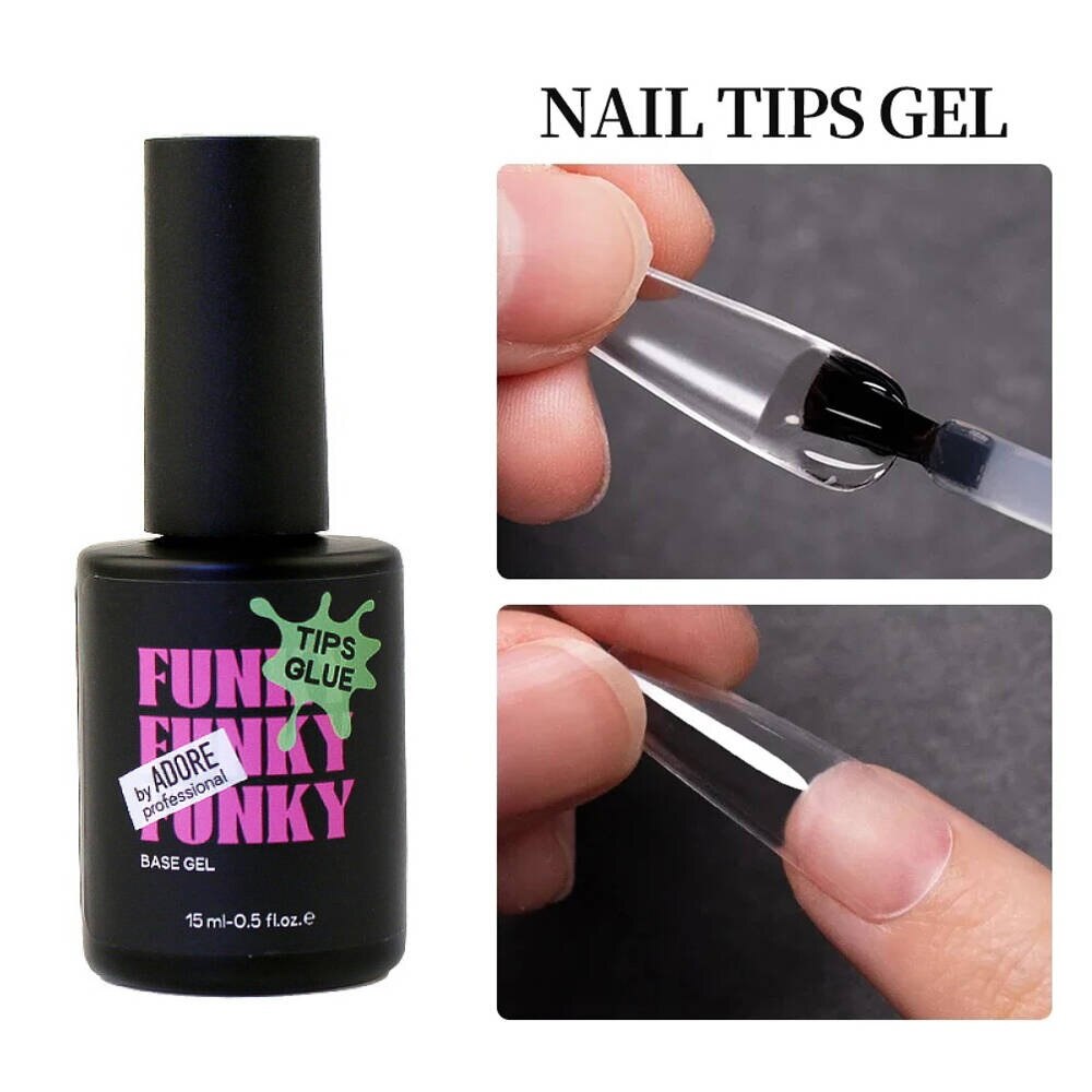 Transparenter Tips Glue Gel für professionelle Gel-Tip-Modellage