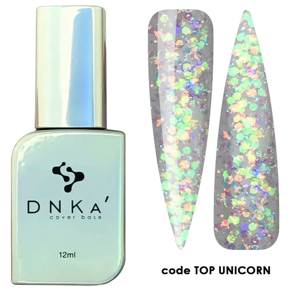 DNKa' Unicorn Top Coat No Wipe mit Glitzer