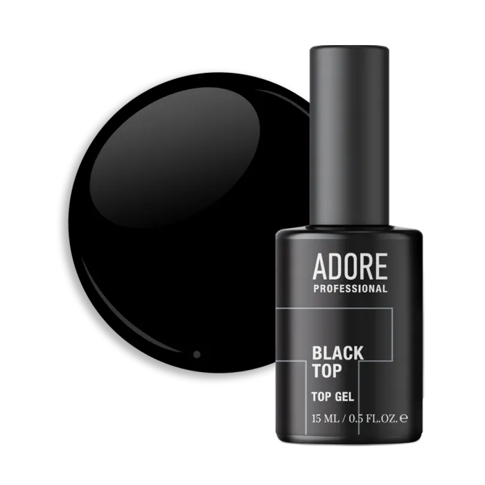 Black Top Stained Glass semitransparenter schwarzer Top Coat ohne Schwitzschicht