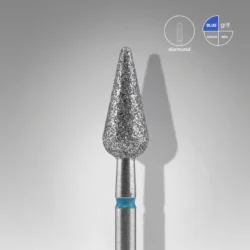 STALEKS EXPERT Diamantfräser Birne I rot & blau 5 × 12 mm