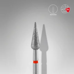 STALEKS EXPERT Diamantfräser Birne I rot & blau 4 × 12 mm
