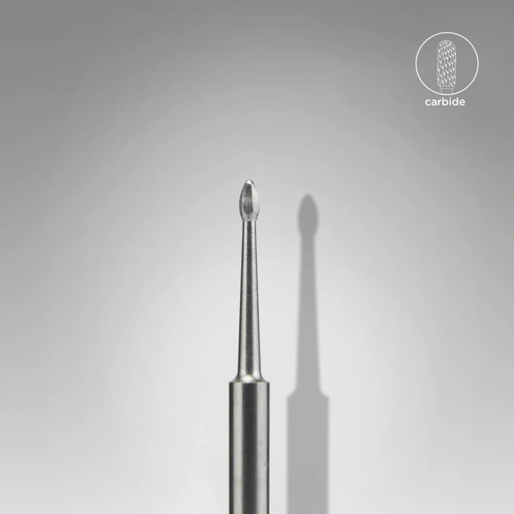 STALEKS EXPERT Hartmetall-Nagelreiniger Mini 1,2 × 2,5 mm für Maniküre