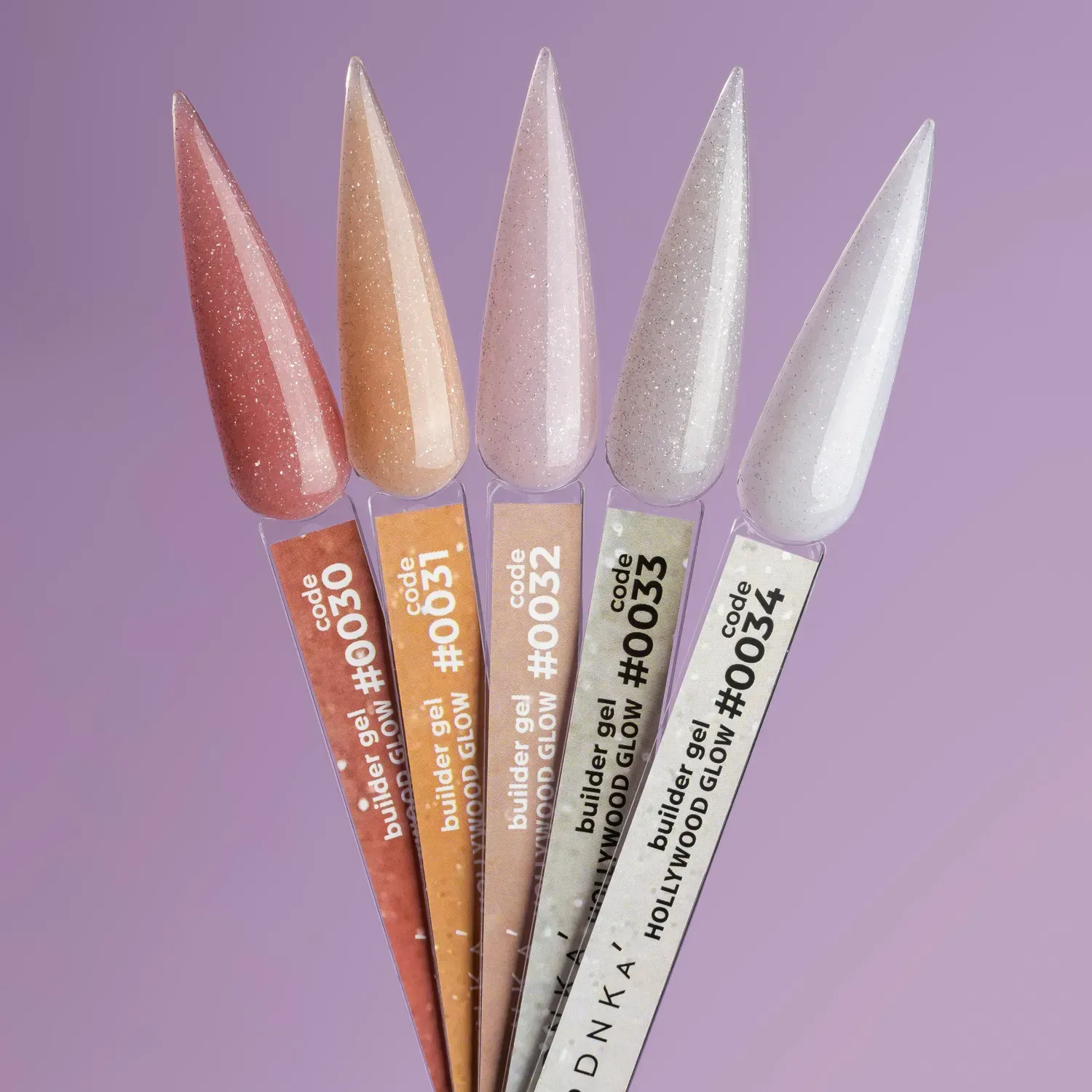 DNKa' Builder Gel Hollywood Glow Farben #0030 bis #0034