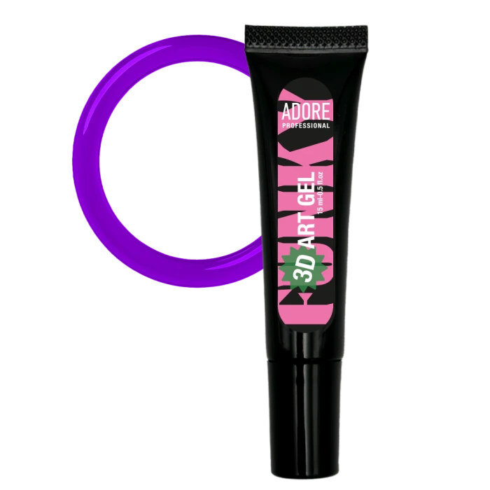 ADORE 3D Funky Art Gel Nr. 18 Glass Violet 15 ml