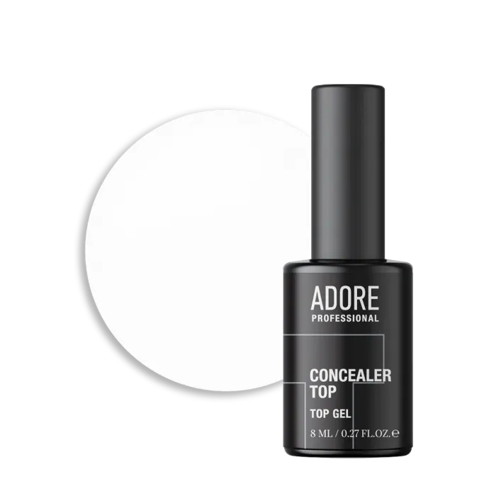 ADORE Concealer Top №01 Blanc 8 ml – milchig-weißer No Wipe Top Coat