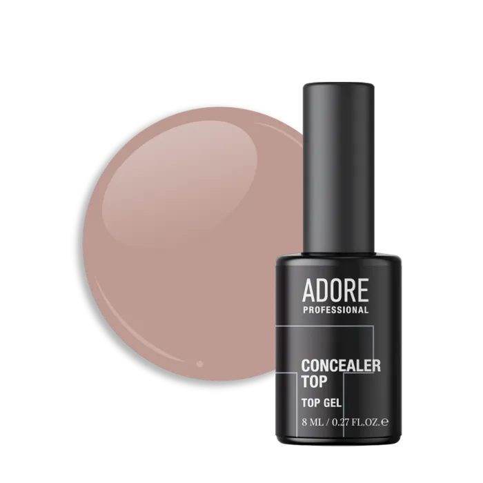 ADORE Concealer Top №06 Almond 8 ml – warmer Nude No Wipe Top Coat