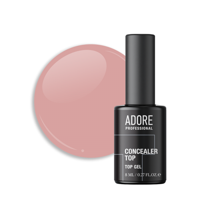 ADORE Concealer Top №07 Caramel 8 ml – Caramel Nude No Wipe Top Coat