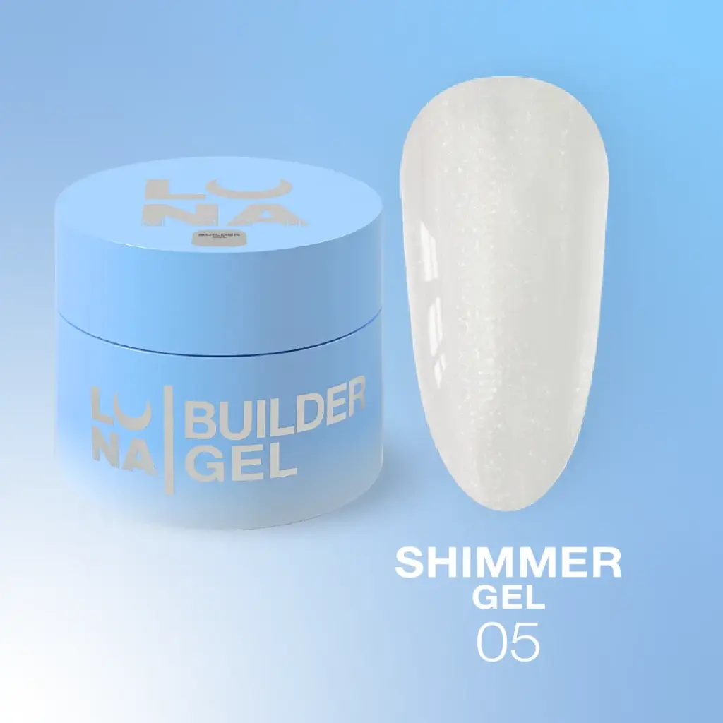 LUNAmoon Shimmer Gel №5 Builder Gel mit Glitzer
