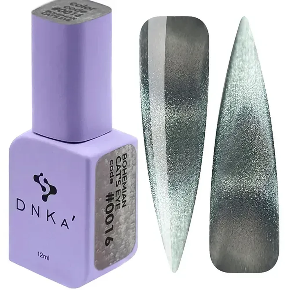 DNKa' Cat's Eye #0016 Bohemian Salbeigrau – Flasche 12 ml und Farbmuster