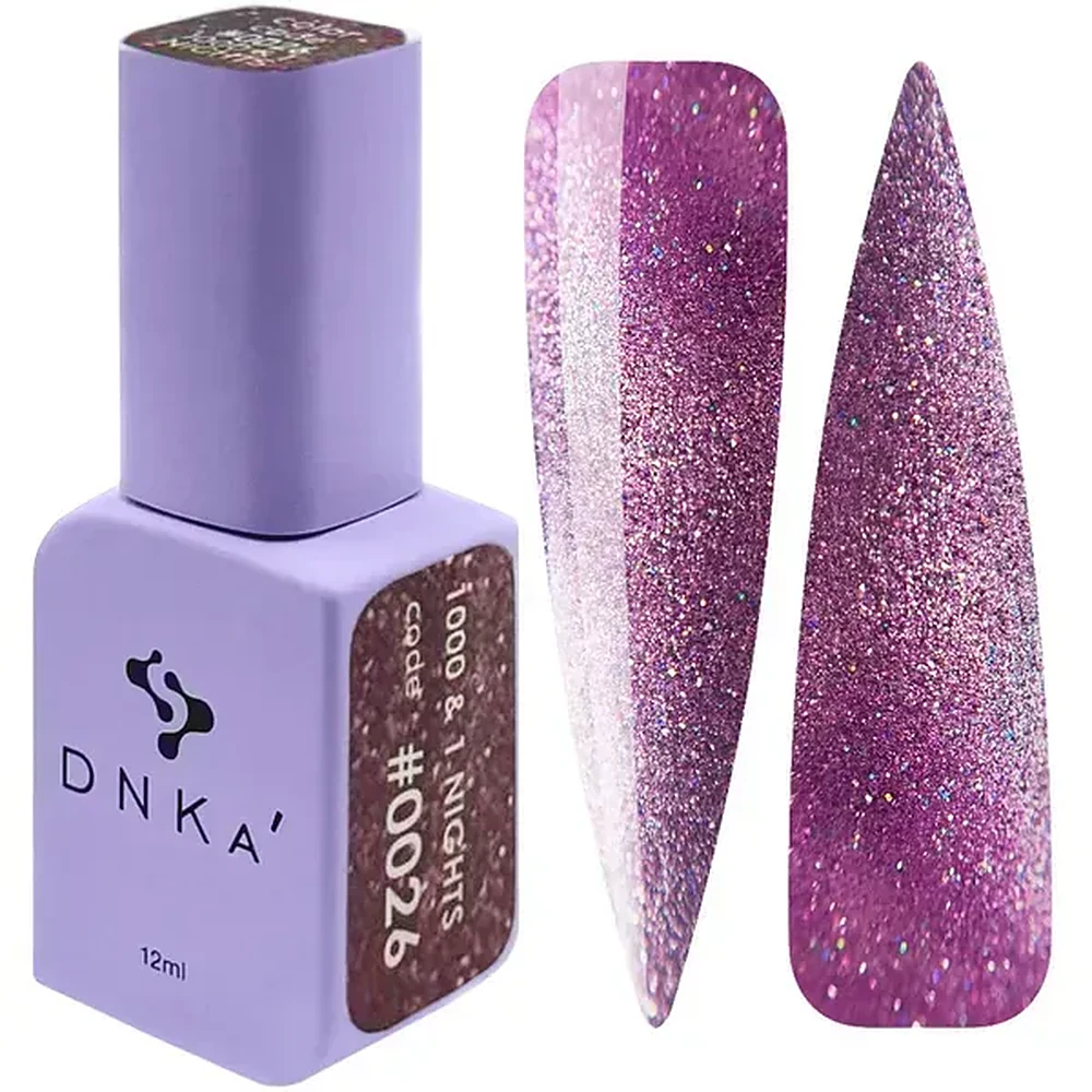 DNKa' Cat's Eye #0026 1000 & 1 Nights Orchidee – Flasche 12 ml und Farbmuster