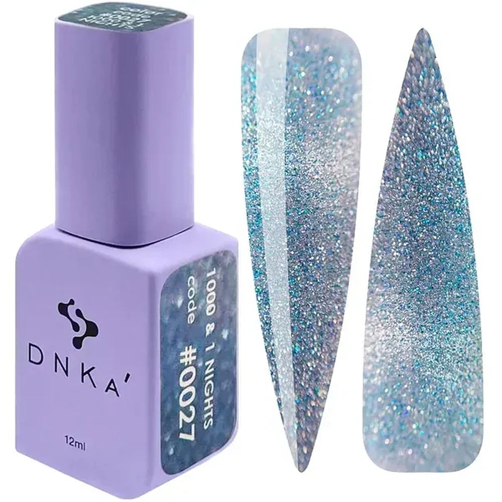 DNKa' Cat's Eye #0027 1000 & 1 Nights Eisblau – Flasche 12 ml und Farbmuster