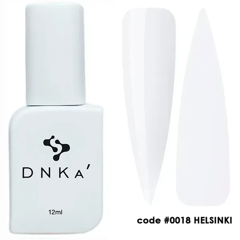 DNKa' Cover Top #0018 Helsinki 12 ml – Flasche und Farbmuster Milchweiß