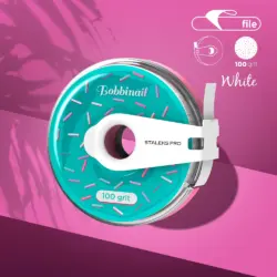 STALEKS EXPERT Donut – Einweg-Schleifband White im Abroller, 7 m